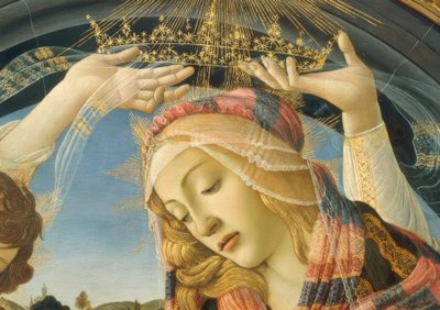 Mary with Child and Five Angels by Sandro Botticelli